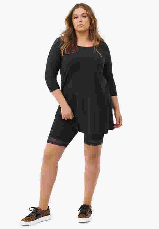 Lace Hem Bike Shorts image number 0