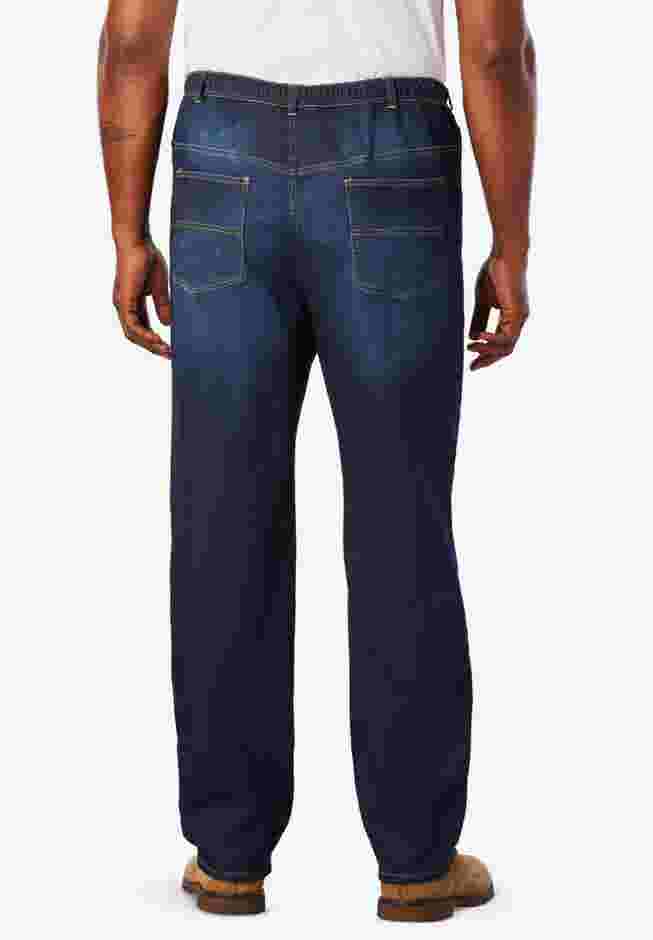 5-Pocket Relaxed Fit Denim Look Sweatpants image number 1