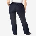 Straight Leg Fineline Pull-On Stretch Denim Jeans image number null