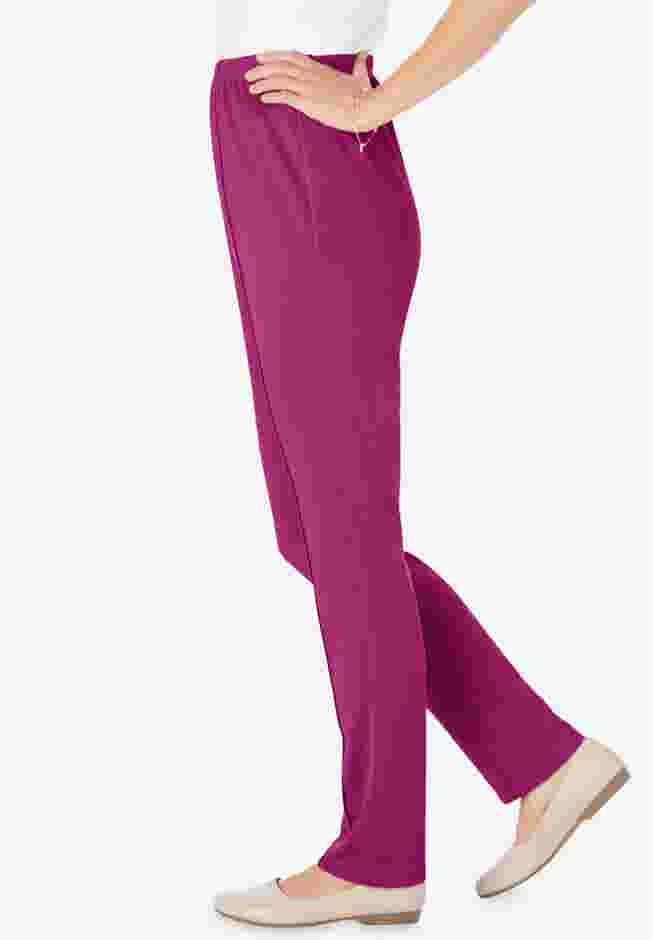 The Hassle-Free Elastic-Waist Soft Knit Pant image number 2