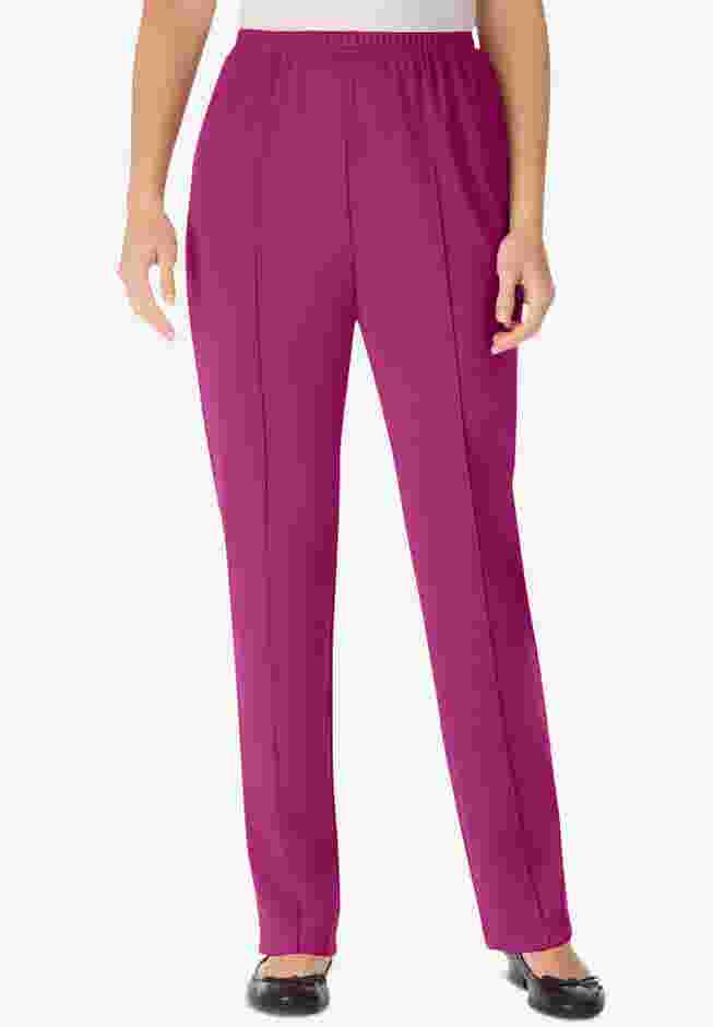 The Hassle-Free Elastic-Waist Soft Knit Pant image number 0