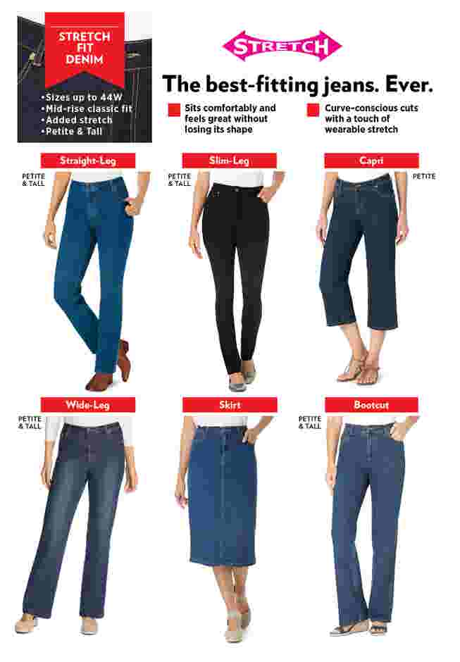 Wide-Leg Stretch Denim Jean image number 3