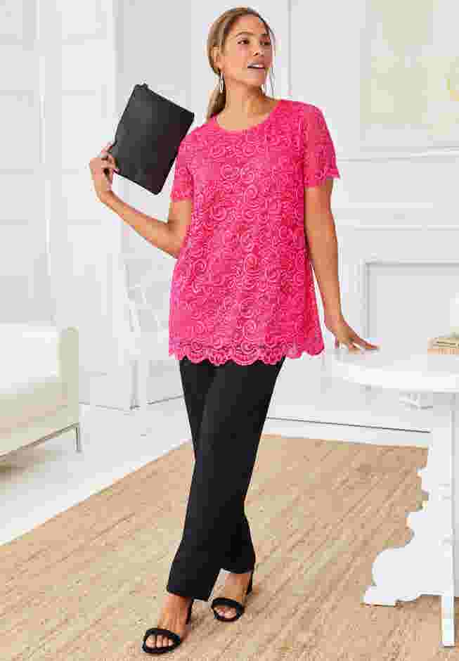 Stretch Lace Tunic image number 5