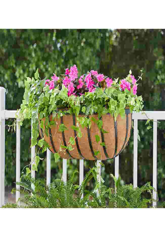 24"H Hanging English Horse Trough Planter image number 0