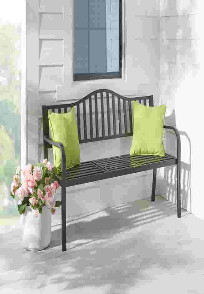 Garden Bench with Retractable Table image number 1