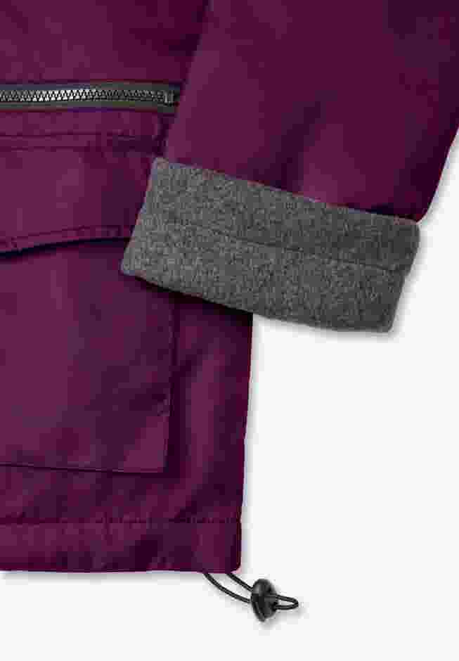 Hooded Nylon Jacket with Fleece Lining image number 4