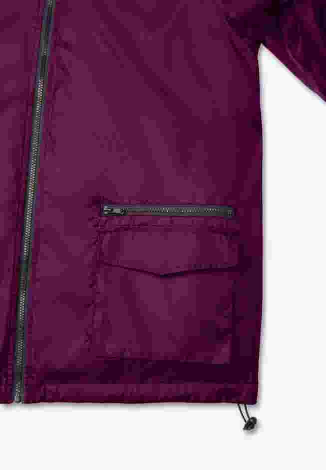 Hooded Nylon Jacket with Fleece Lining image number 5