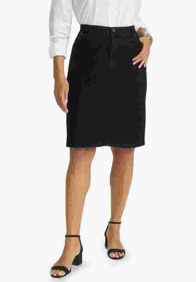 True Fit Stretch Denim Short Skirt image number 0