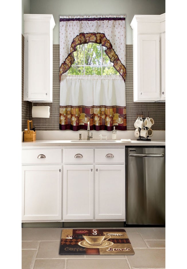 Coffee Printed Tier & Swag Set image number 1