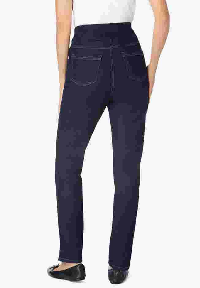 Flex-Fit Pull-On Slim-Leg Denim Jean image number 1