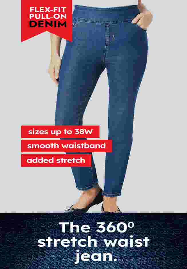 Flex-Fit Pull-On Bootcut Denim Jean image number 4