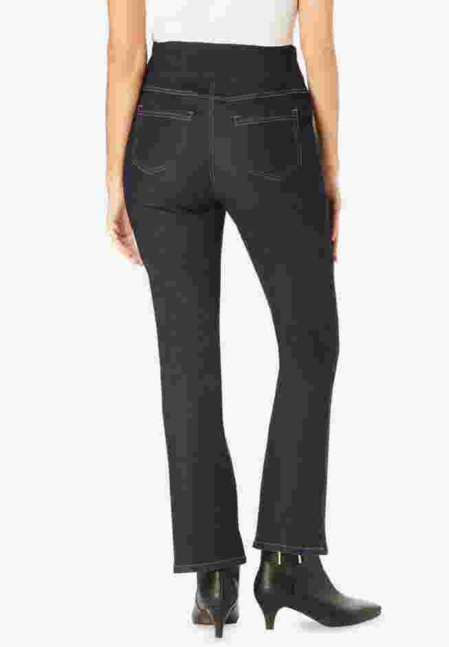Flex-Fit Pull-On Bootcut Denim Jean image number 1