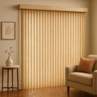 Embossed Vertical Privacy Slat Blinds image number null