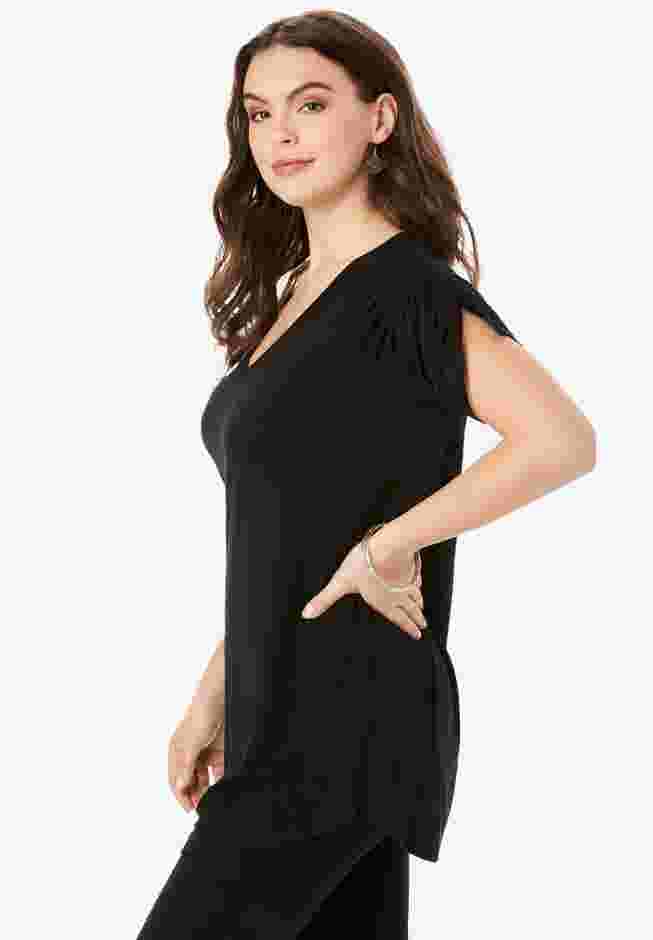 Ruched Sleeve Ultra Femme Tunic image number 2