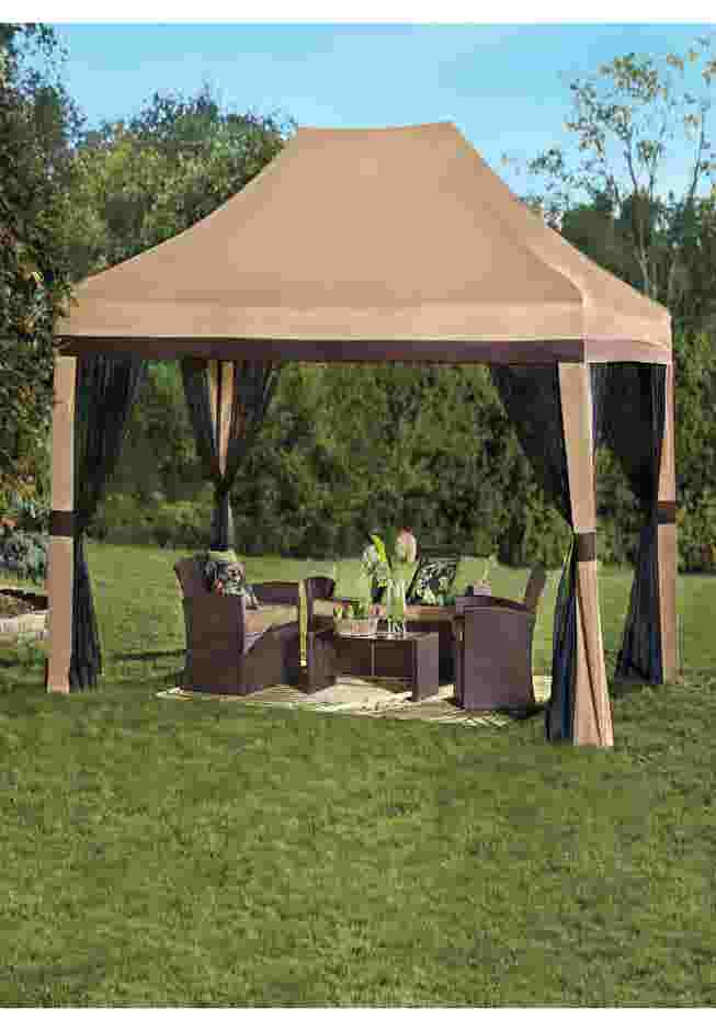 Oversized 10' x 15' Instant Pop Up Gazebo With Screen image number 1