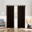 Sun Zero&trade; Brandon Magnetic Closure Grommet Curtain Panel, Set of 2 image number null