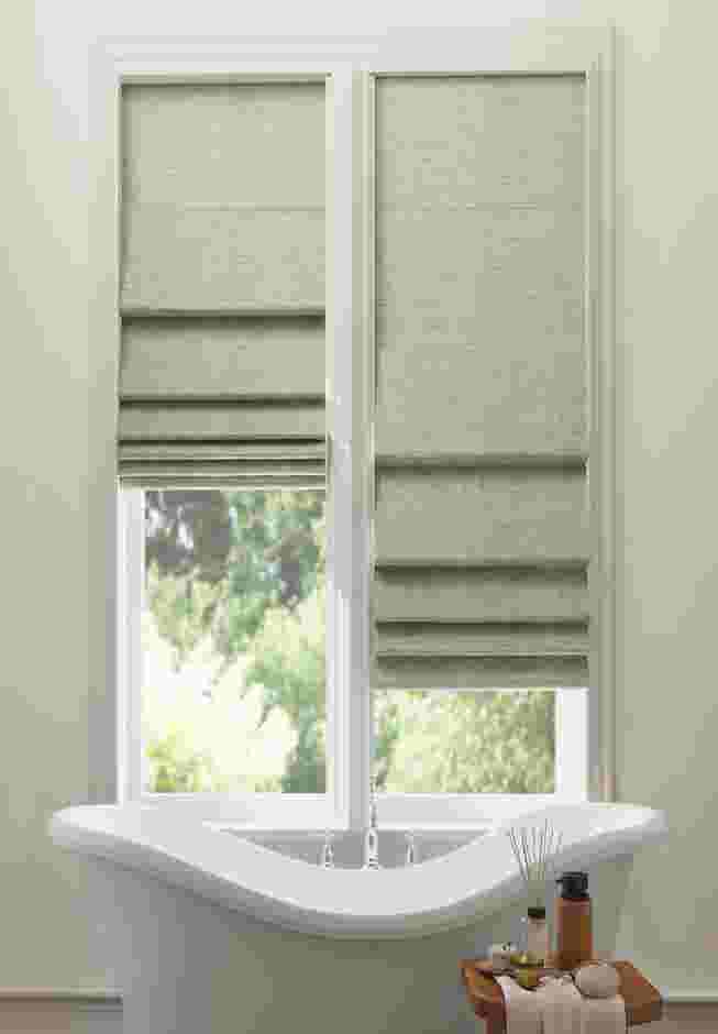 Sun Zero™ Somerton Textured 100% Blackout Cordless Roman Shade image number 0