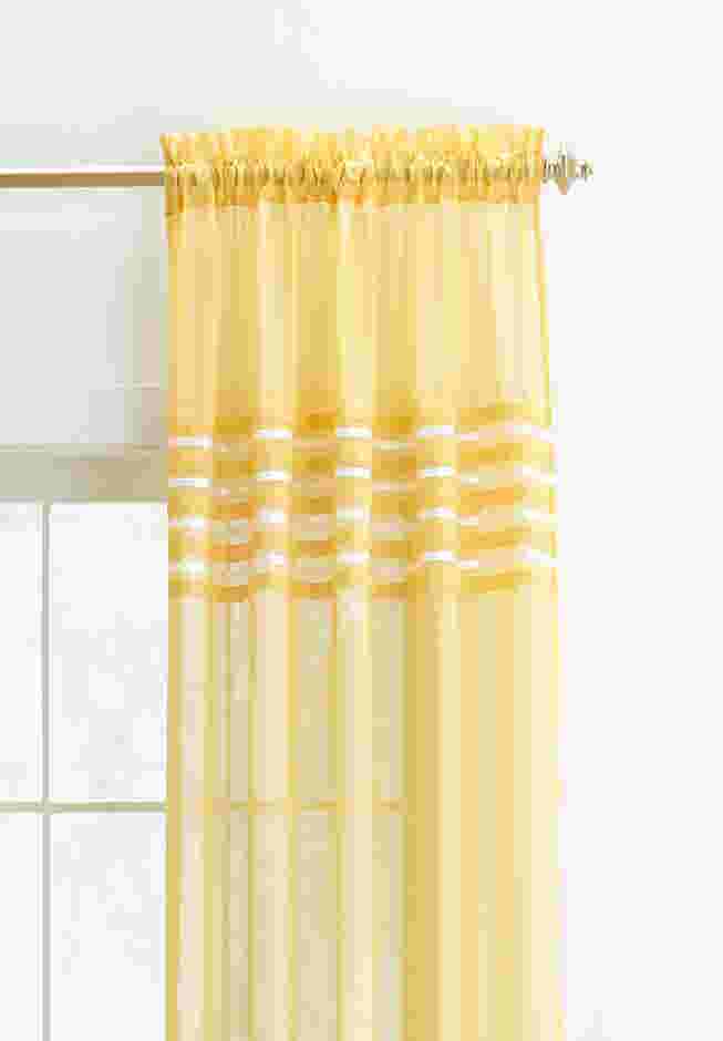 BH Studio Sheer Voile Pleated Rod-Pocket Panel image number 6