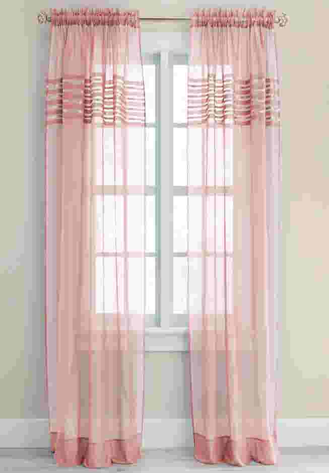 BH Studio Sheer Voile Pleated Rod-Pocket Panel image number 0