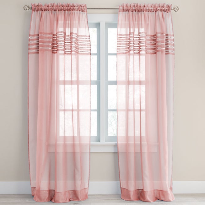 BH Studio Sheer Voile Pleated Rod-Pocket Panel image number 0