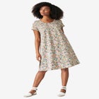 Cotton Spandex Scoop Neck Short Sleeve A Line Tee Dress image number null