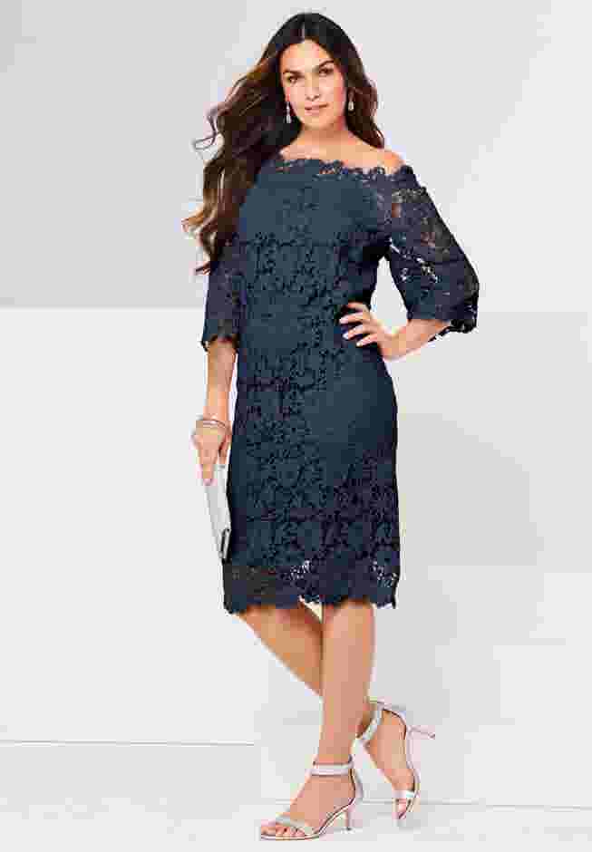 Off The Shoulder Lace Dress image number 0