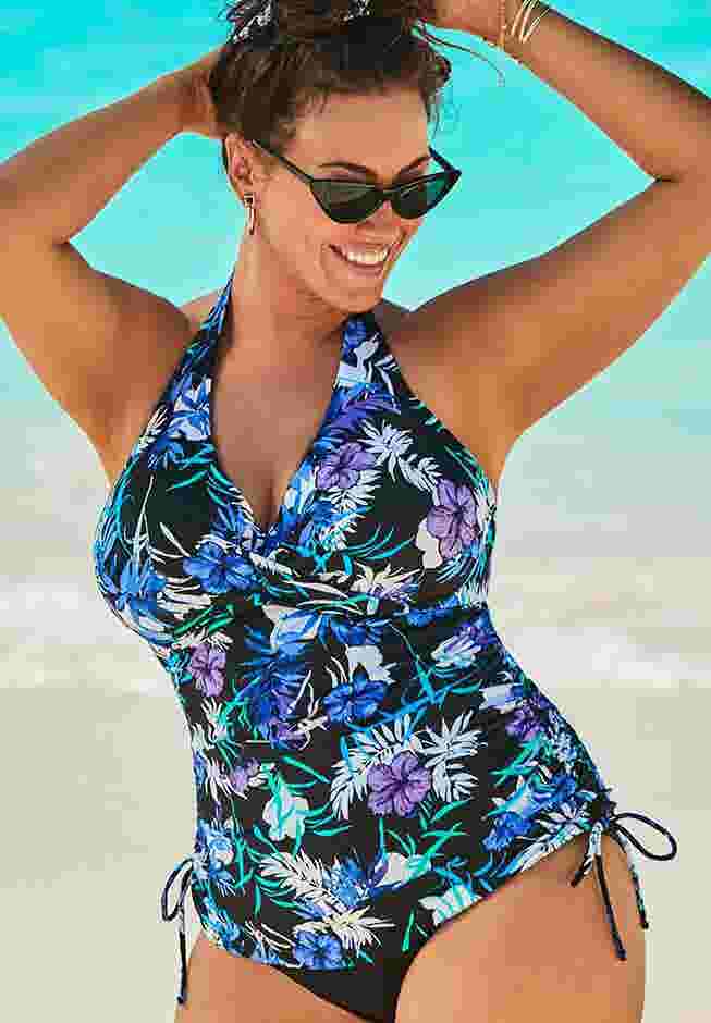 Adjustable Underwire Tankini Top image number 0