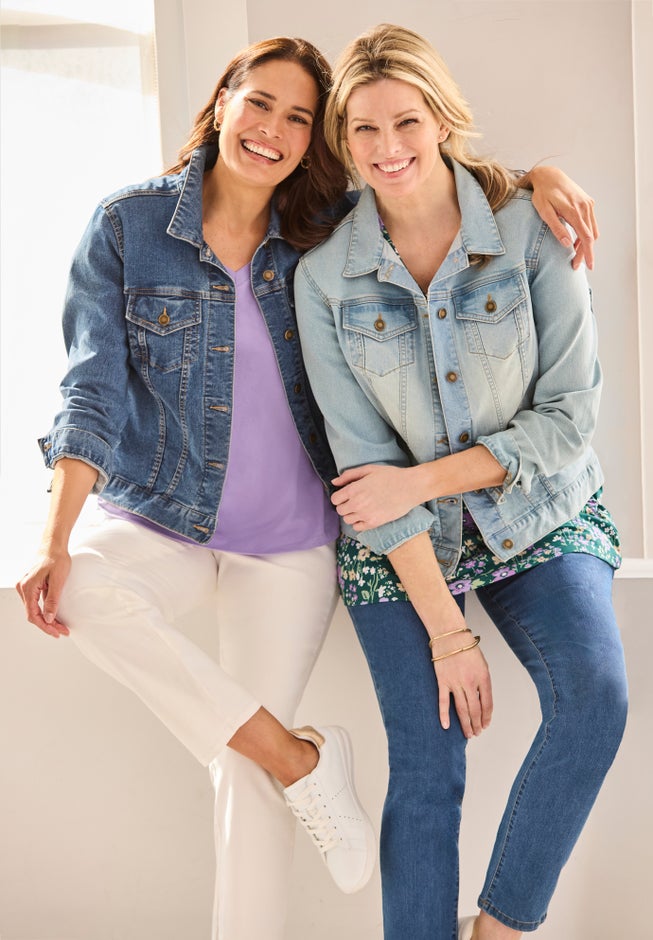 Stretch Denim Jean Jacket image number 8