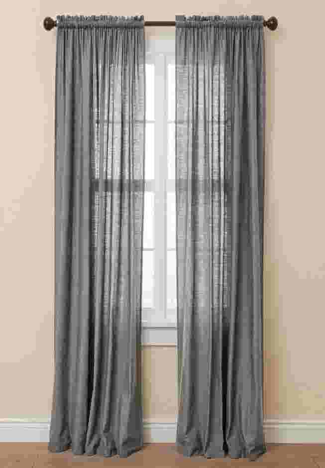 Poly Cotton Canvas Rod-Pocket Panel image number 0