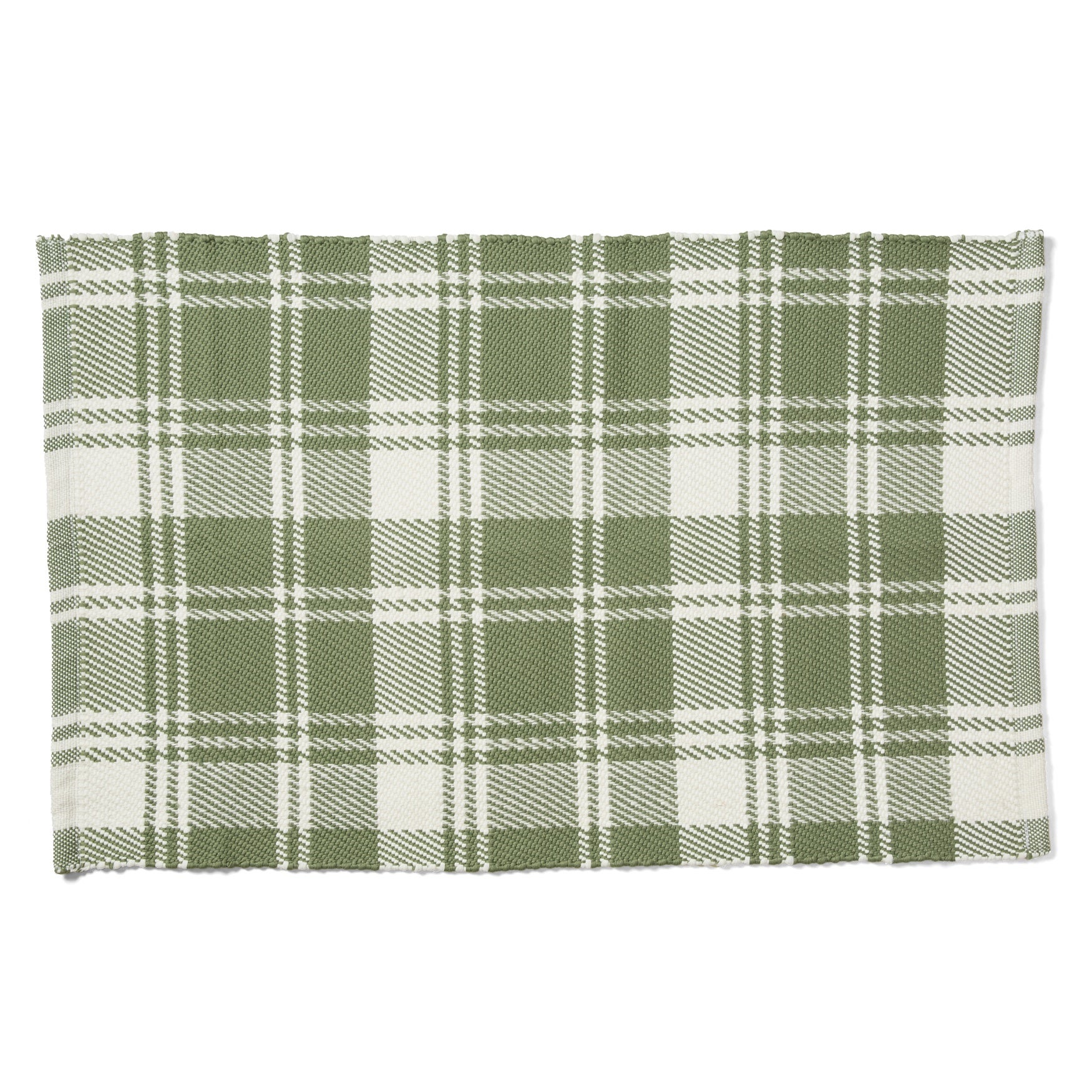 Handwoven Plaid Indoor/Outdoor Layering Rug image number 5
