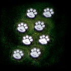 Paw Print Pathway Lights, Set of 4 image number null