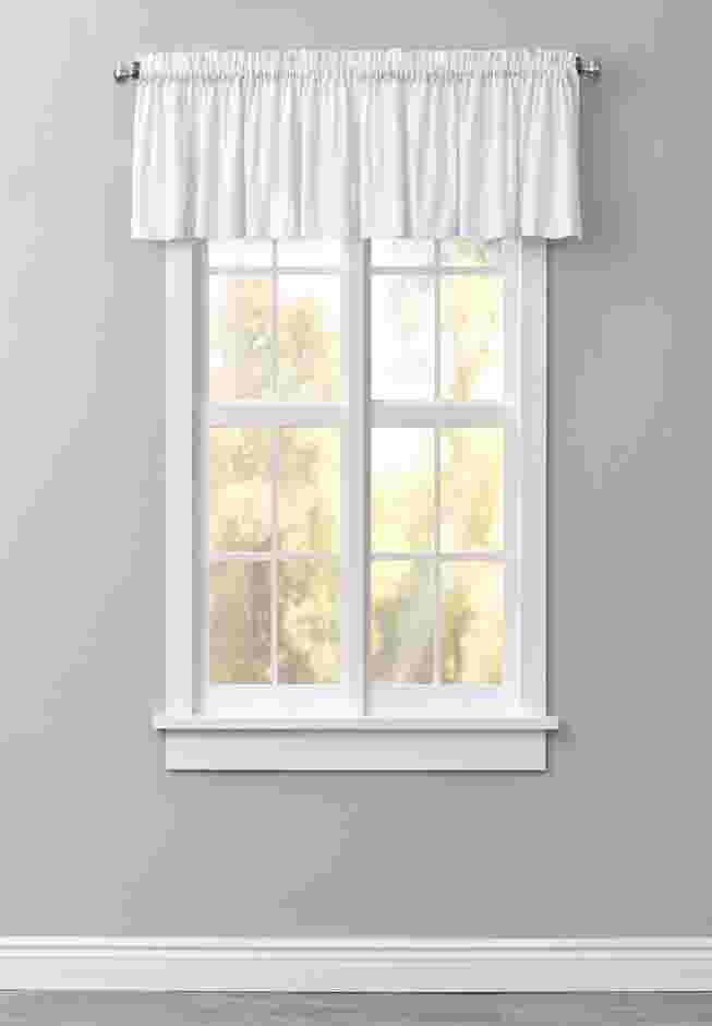 Poly Cotton Canvas Rod-Pocket Valance image number 0