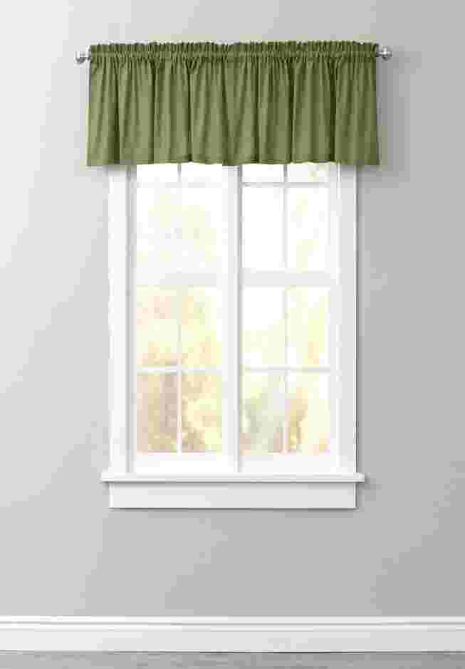 Poly Cotton Canvas Rod-Pocket Valance image number 0