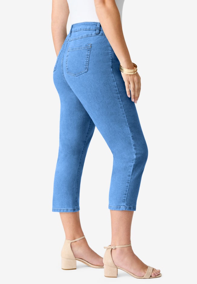 Plus Size 24/7 Stretch Capri Jean image number 2