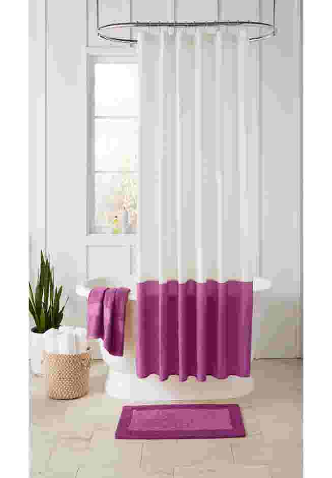 BH Studio Colorblock Shower Curtain 14 pc Set image number 0