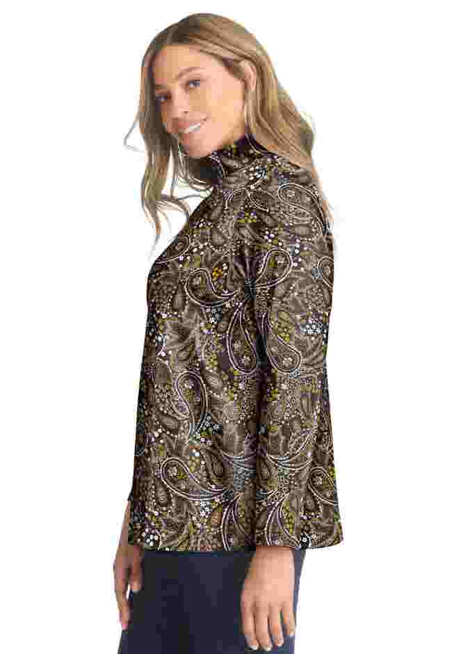 Long Sleeve Mockneck Tee image number 2