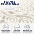 2 Inch 7-Zone Memory Foam Mattress Topper image number 2
