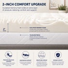 2 Inch 7-Zone Memory Foam Mattress Topper image number 1