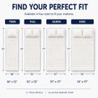 2 Inch 7-Zone Memory Foam Mattress Topper image number 3