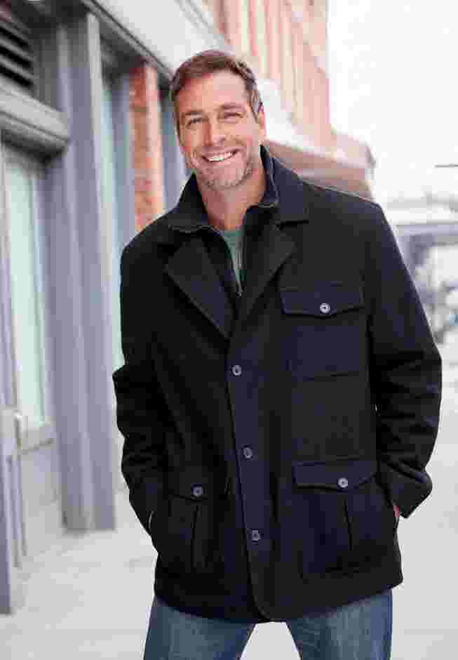 Multi-pocket Wool Inset Jacket image number 4