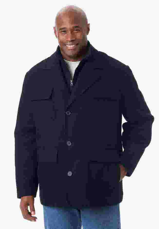 Multi-pocket Wool Inset Jacket image number 0