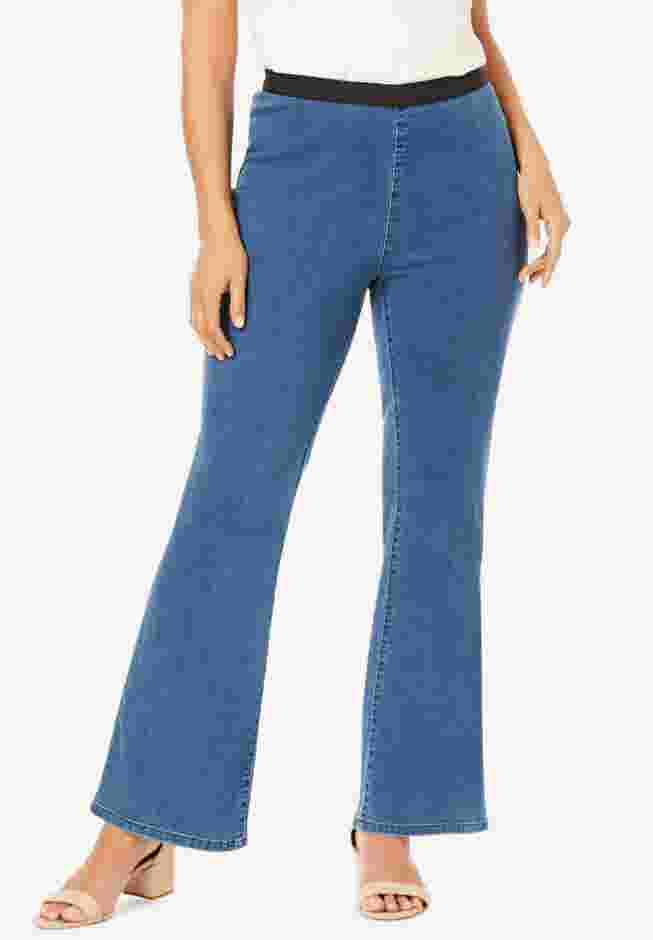 Stretch Denim Bootcut Jegging image number 0