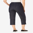 Fineline Stretch Denim Pull-On Capri Jeans image number null