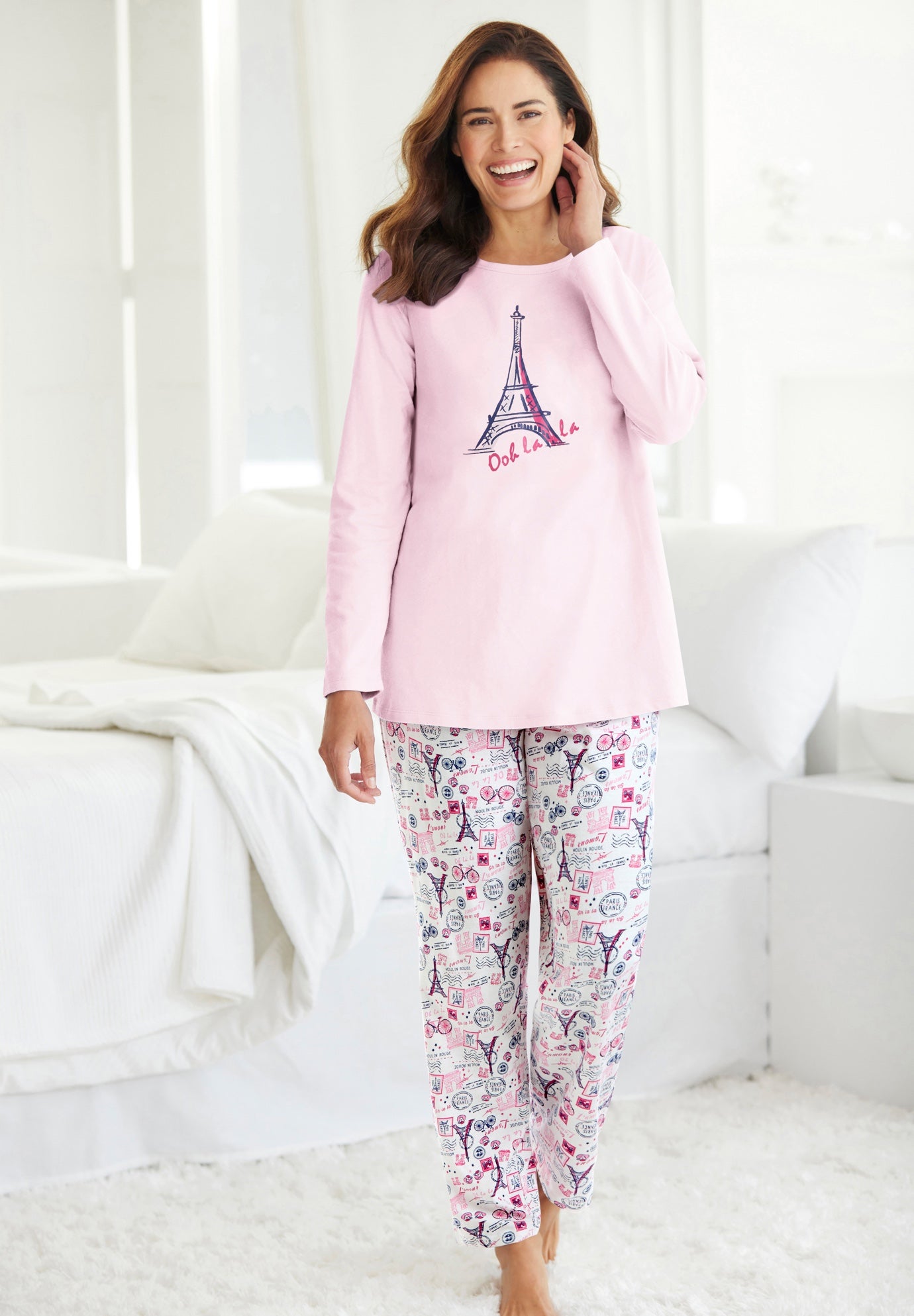 Long Sleeve Knit PJ Set image number 9