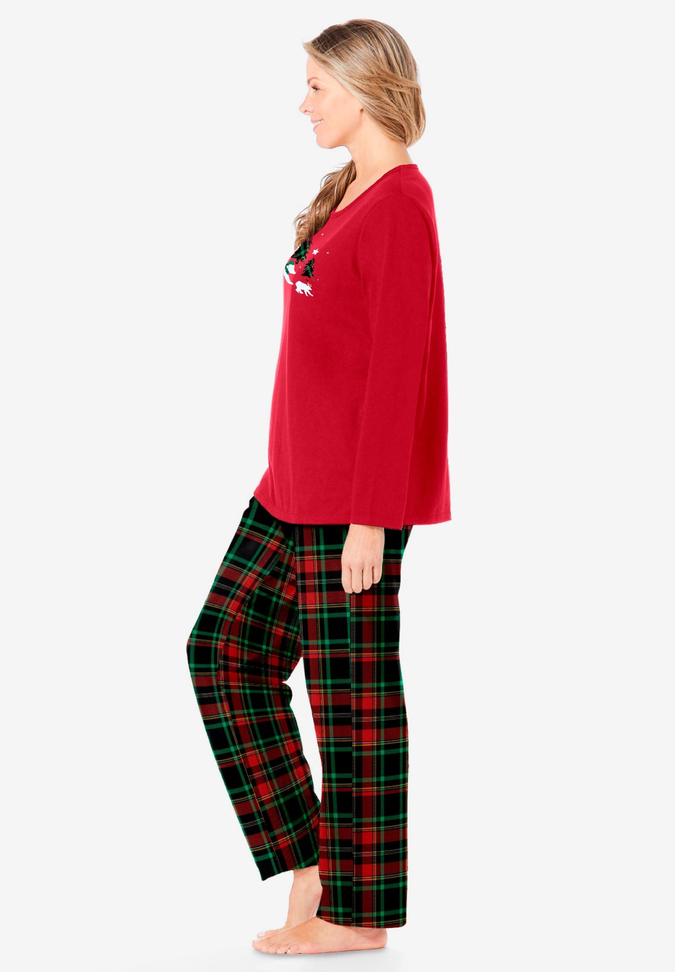Long Sleeve Knit PJ Set image number 2