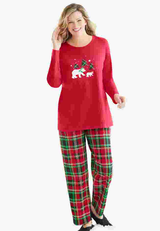 Long Sleeve Knit PJ Set image number 0