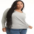 Ribbed Scoopneck Top image number null