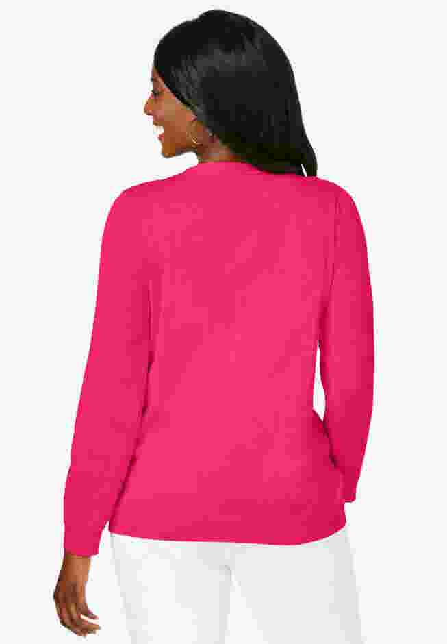 Crochet Button-front Cardigan image number 1
