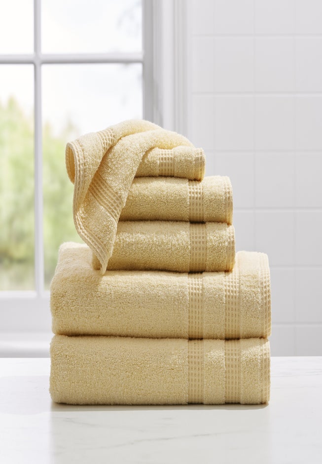 Waffle Quick Dry 6-PC Bath Set image number 1