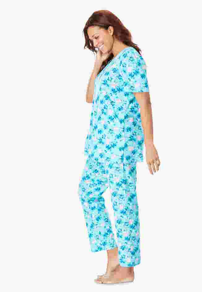 Floral Henley PJ Set image number 2